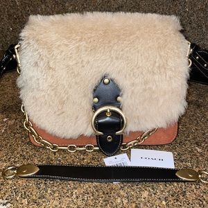 COACH glove tanned shearling Beat shoulder bag